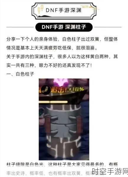 DNF 手游深渊刷图终极指南，哪个图才是爆装圣地？