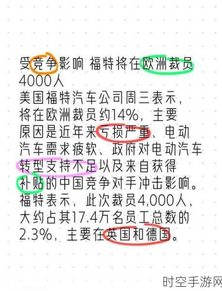 福特欧洲大裁员，中国新能源车强势崛起带来市场巨变