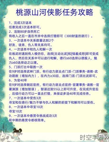 烟雨江湖高手秘籍，捉贼拿赃任务速通全攻略