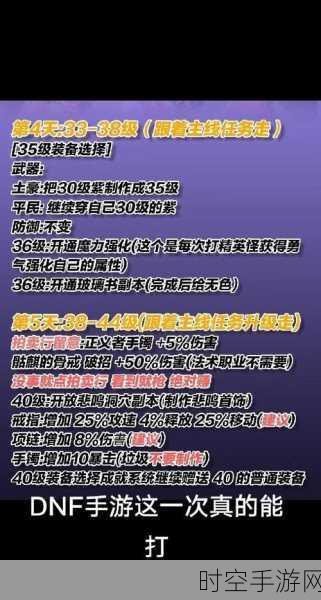 地下城与勇士手游，全面揭秘高效升级秘籍，助你飞速成长！