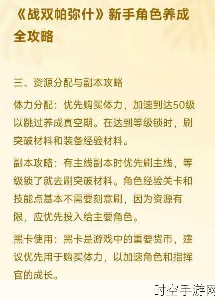 战双帕弥什全攻略大放送，新手必看，助你快速成长！