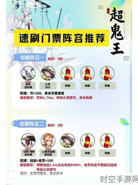 阴阳师2024顶尖攻略，狗粮大队长揭秘单体式神速刷魂10最强阵容