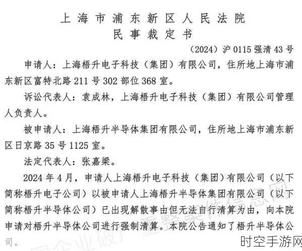 重磅！梧升半导体投资 400 亿建晶圆厂后竟破产清算